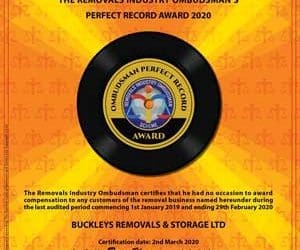 Buckleys Awarded Prestigious Perfect Record Award